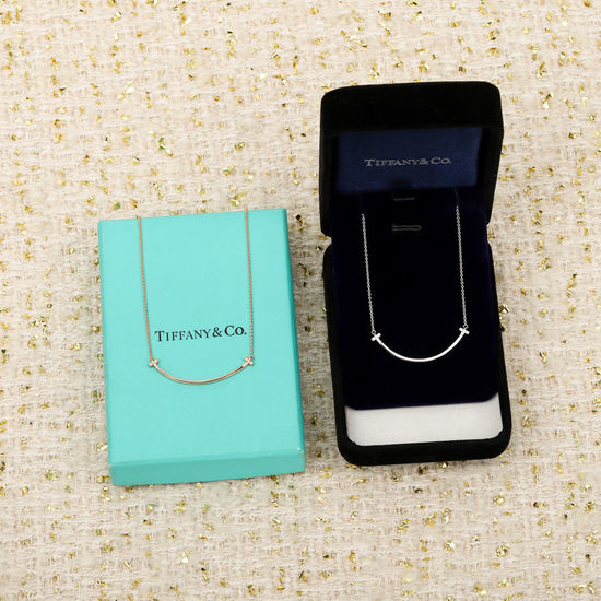 Tiffany & Co. Dainty Smile Pendant Necklace