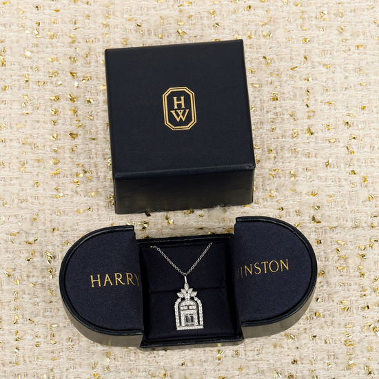 Harry Winston Classic Building Inspired Diamond Necklace