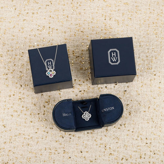 Harry Winston Water Drop Shaped Inlaid Diamond Necklace