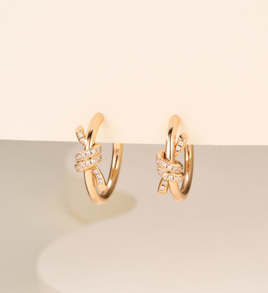 Tiffany & Co. Diamond Knot Fashion Dangle Earrings