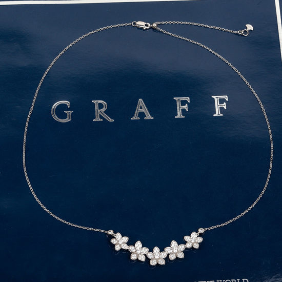 Graff Five Flower Diamond Inlaid Necklace