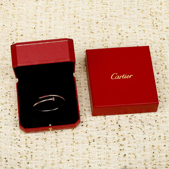 Cartier Elastic Narrow Diamond Nail Bangle