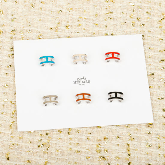 Hermes Classic Design Gold Plated Ear Clips