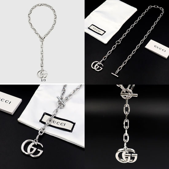 Gucci Classic Logo Design Pendant Necklace