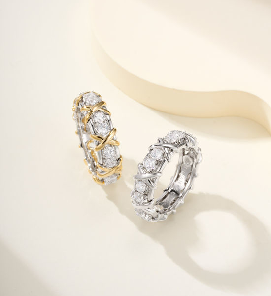 Tiffany & Co. Sixteen Diamond X Classic Ring
