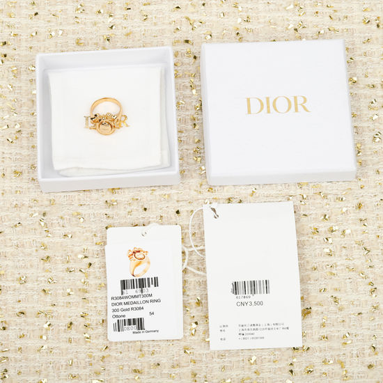 Christian Dior CD Bowknot Delicate Craft Ring