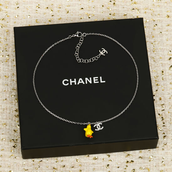 Chanel Diamond Decorated Chick Shape Necklace