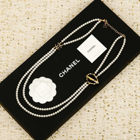Chanel Creative Pencil Pearl Sweater Chain