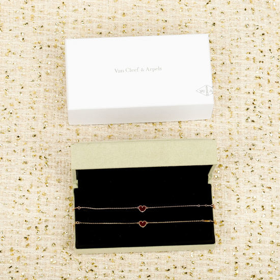 Van Cleef & Arpels VCA Heart Shape Clover Bracelet
