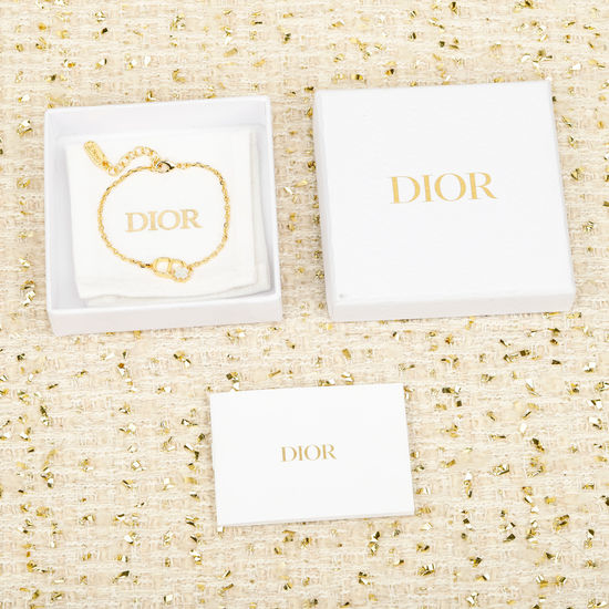 Christian Dior CD Clover Mother of Pearl Bracelet