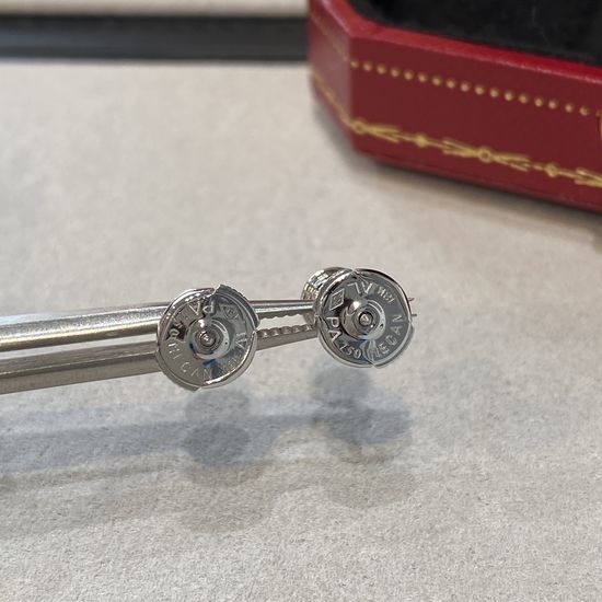Cartier Single Diamond Flying Saucer Stud Earrings