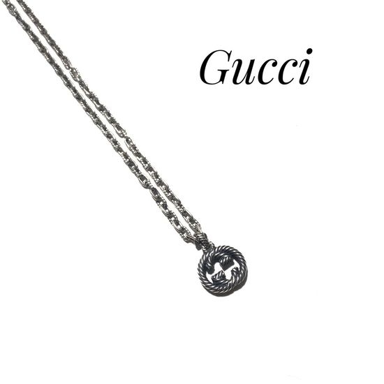 Gucci Interlocking Double G Pendant Necklace