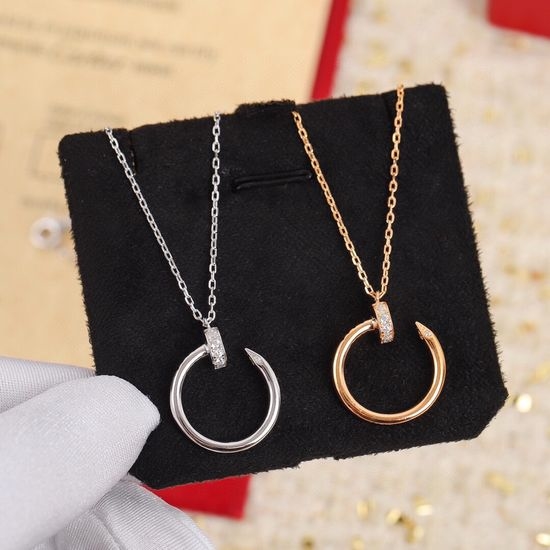 Cartier Polished Nail Shape Pendant Necklace