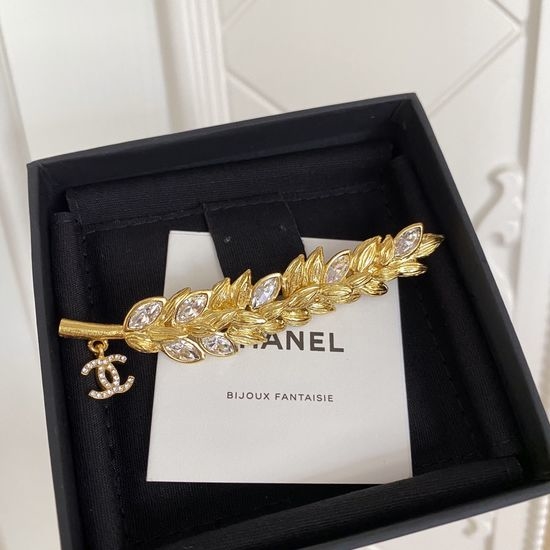 Chanel Vintage Wheat Ear Brooch Classic Jewelry