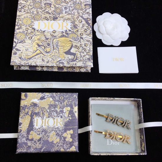 Christian Dior CD Letter Decor Fashion Hair Clip