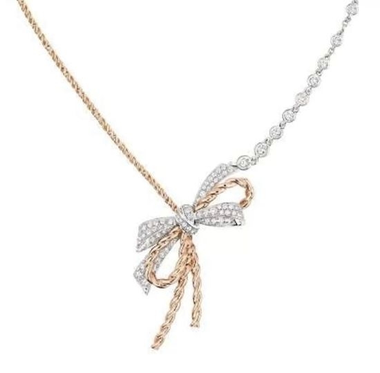 Chaumet Bowknot Necklace Exquisite Delicate Jewelry