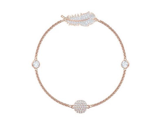 Swarovski Feather Magnetic Buckle Bracelet