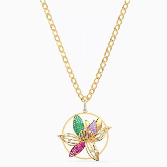 Swarovski Crystal Lock Pendant Necklace Holiday Gift