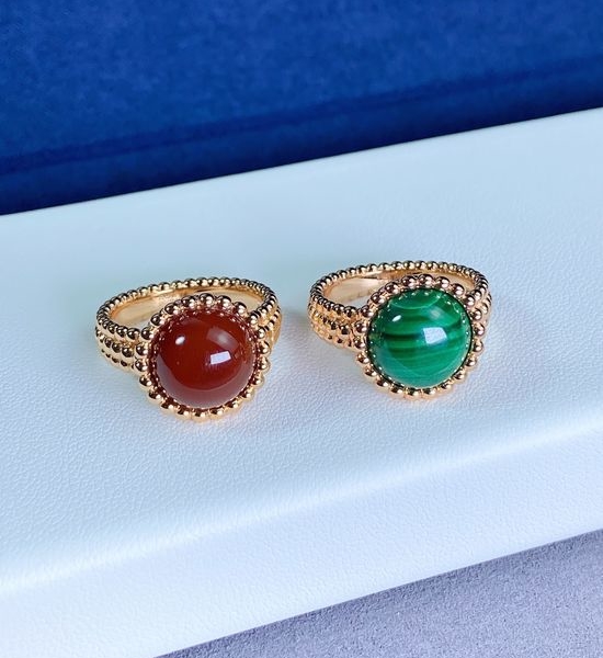 Van Cleef & Arpels VCA Natural Gemstone Beaded Ring