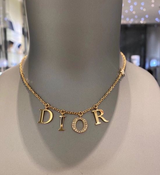 Christian Dior CD Elegant Letter Design Fashion Necklace