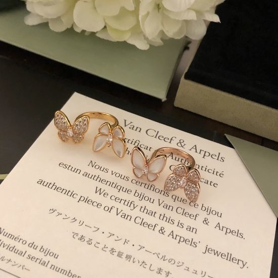 Van Cleef & Arpels VCA Delicate Butterfly Adjustable Ring
