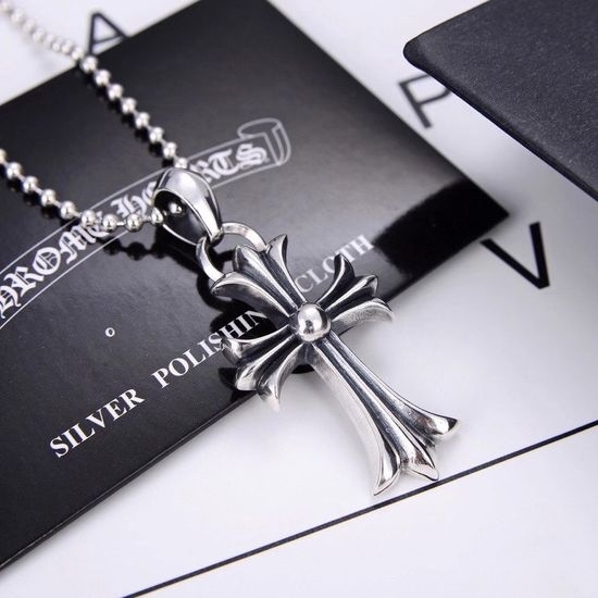 Chrome Hearts Cross Pendant Retro Necklace