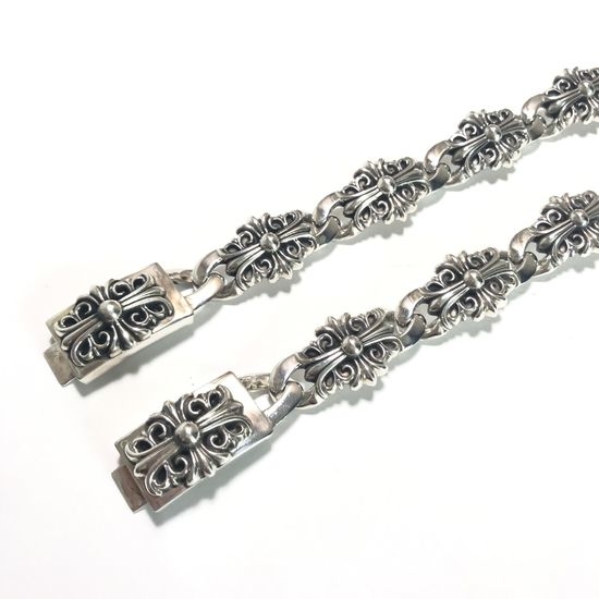 Chrome Hearts Cross Flower Decorated Bracelet