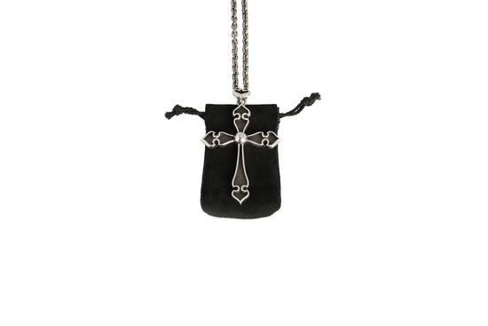 Chrome Hearts Large Cross Pendant Chain Necklace