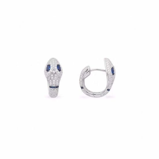 Apm monaco Exotic Blue Eye Snake Earrings