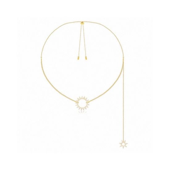 Apm monaco Sunflower Long Pendant Necklace Classic Style