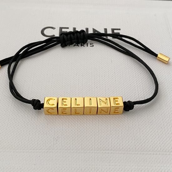 Celine Dice Letter Braided Rope Bracelet