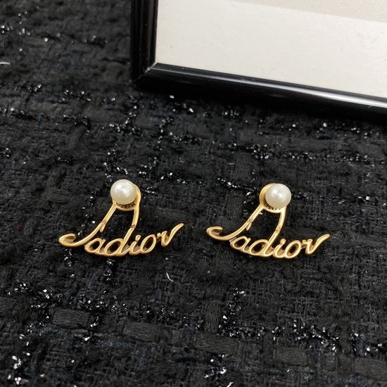 Christian Dior CD Delicate Workmanship Earrings Top Quality