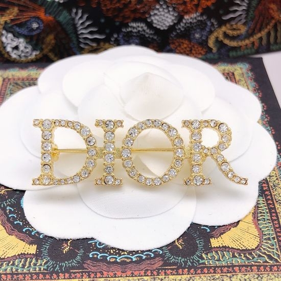 Christian Dior CD Letter Design Fashion Brooch