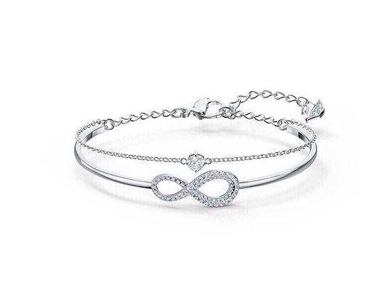 Swarovski Eternal Love Double Layer Bracelet Silver