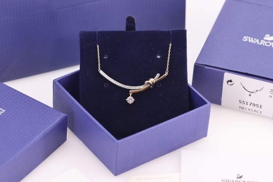 Swarovski Twist Design Crystal Clavicle Necklace