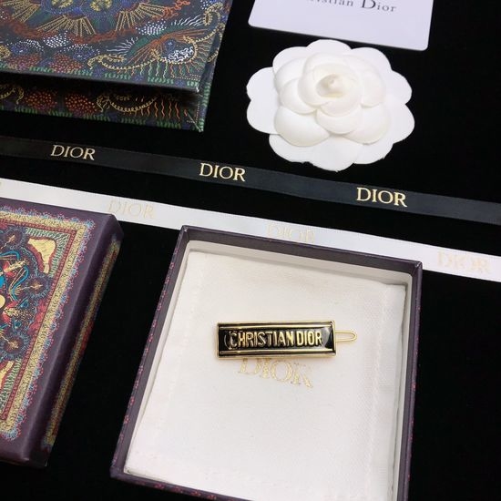 Christian Dior CD Brass Metal Hair Clip High Quality