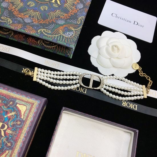 Christian Dior CD Multi Element Classic Chain Bracelet