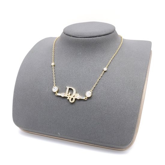 Christian Dior CD Letter Design Fashion Pendant Necklace