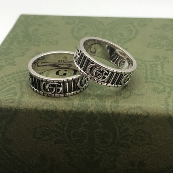 Gucci Vintage Gear Pattern Stylish Ring