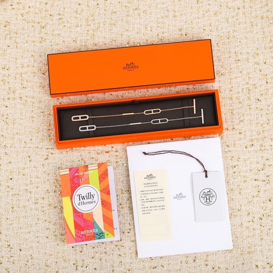 Hermes Diamond Inlaid Classic Bracelet
