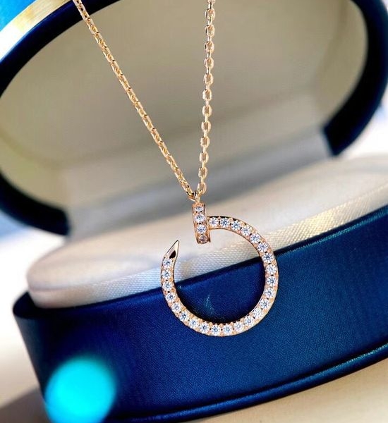 Cartier Exquisite Nail Shape Pendant Necklace