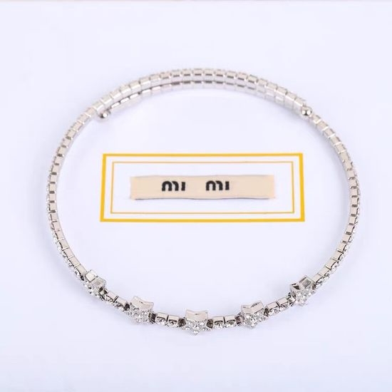Miu Miu Sparkling Full Diamond Star Choker