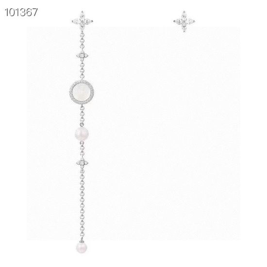 Apm monaco Mother of Pearl Long Drop Earrings
