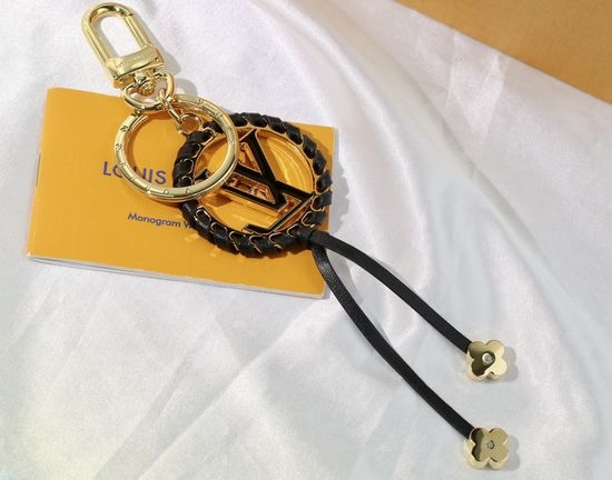 Louis Vuitton LV Unique Logo Leather Rope Keychain