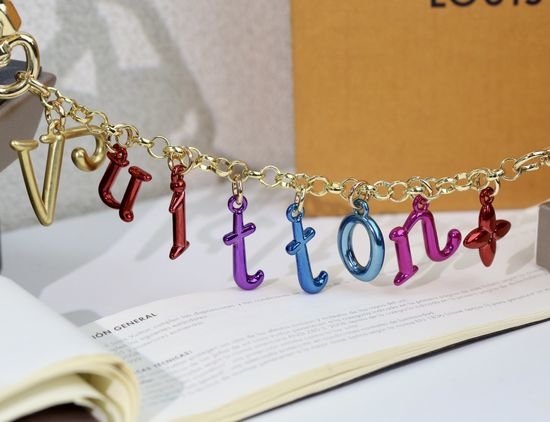 Louis Vuitton LV Multi-color Letter Decor Keychain