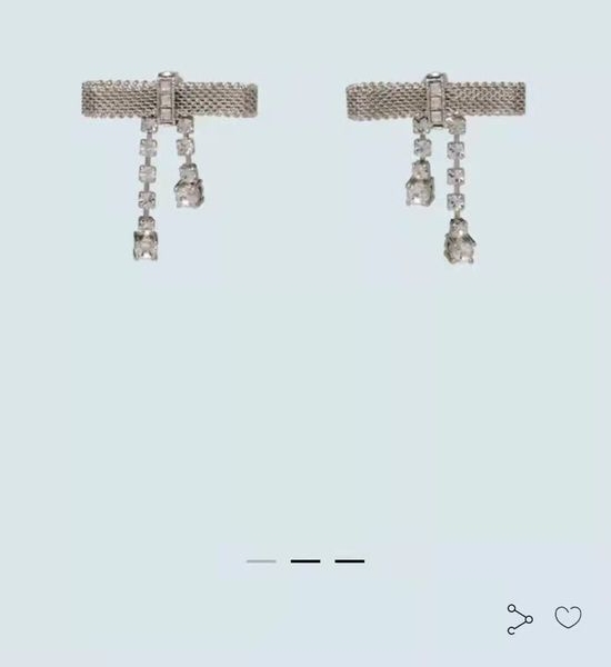 Miu Miu Bow Jewelry Set Exquisite Craftsmanship