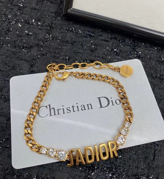 Christian Dior CD Fine Craftsmanship Charm Bracelet