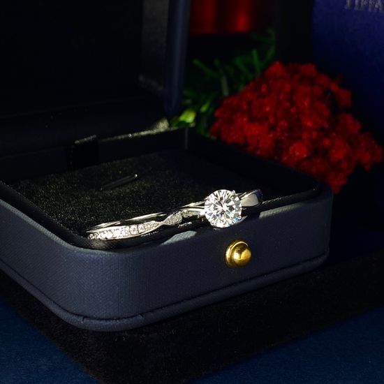 Tiffany & Co. S925 Silver Two-in-one Ring Set