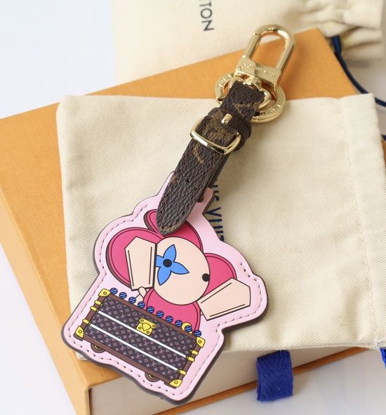 Louis Vuitton LV Sunflower Shape Colorful Keychain