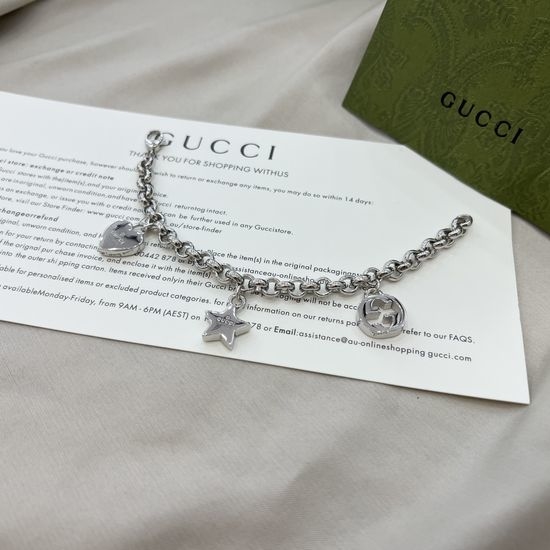 Gucci Gucci Double G Charm Bracelet